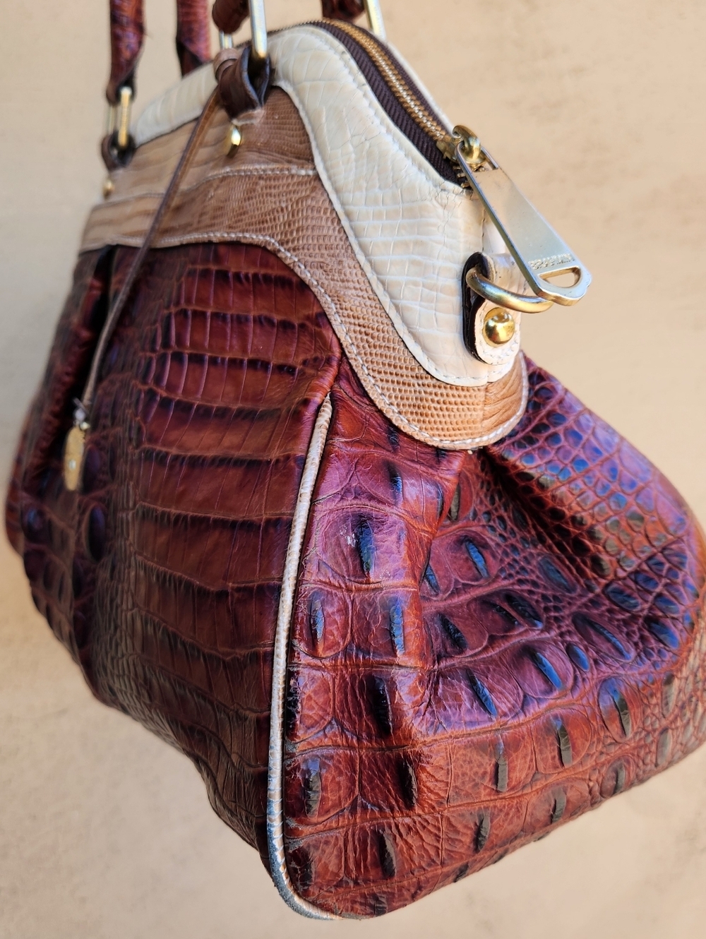 Brahmin Louise Rose Melbourne Satchel - Dillard's ANNIVERSARY EDITION - Picture 10 of 16